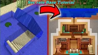 How to make a secret base in Minecraft Hindi |How to make a secret base in Minecraft with red stone