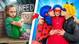 Aku Diadopsi oleh Ladybug dan Cat Noir | Bagaimana Menjadi Ladybug di Kehidupan Nyata