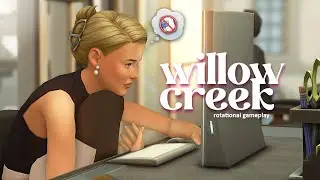 My sim was struggling so bad she had to get a full time job 😭 (Sims Rotational Gameplay)