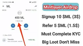 Mintlayer Airdrop | ML Token Airdrop | Instant Payment Airdrop | ML Token Withdrawal Process | ML