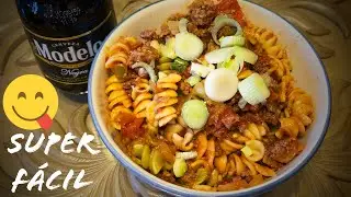 Pasta con cerbeza Super Facil