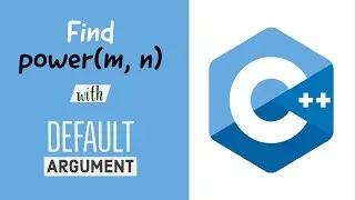 Find m to power n with default argument in C++