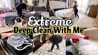 EXTREME CLEAN WITH ME 2021 // MOTIVATIONAL DEEP CLEANING // SPEED CLEAN // SAHM CLEANING MOTIVATION