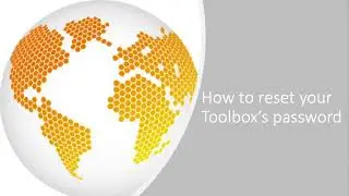 Reset password for your Toolbox