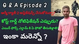Q&A Episode 2 Army rally two applications || 