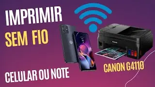 CONECTAR WIFI. Impressora Canon G4110 G4111 e outras
