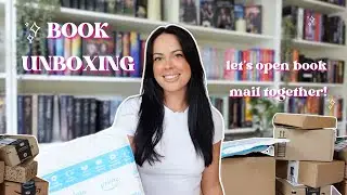 open book mail with me 📦📚HUGE book unboxing 💫