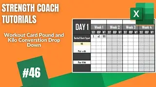 excel convert pounds and kilos | Strength Coach Tutorials #46 | DSMStrength