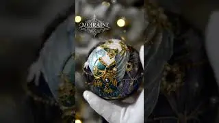 Стеклянный елочный шар "Сказка о золотом петушке"