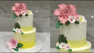 How to make fondant flowers WITHOUT WIRES | Cake decorating tutorials | Sugarella Sweets