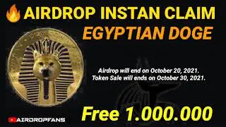 EGYPTIAN DOGE AIRDROP TERBARU BURUAN SEGERA CALIM FREE 1.000.000