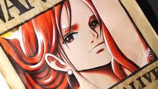 Drawing Wanted Poster of Nami - One Piece.