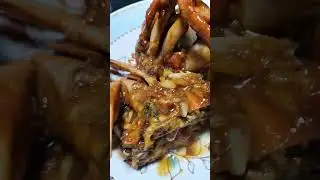 Garlic Buttered Crab #olivesvlog #food #garlicbutteredcrab