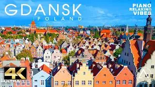 GDANSK IN 4K DRONE FOOTAGE (ULTRA HD) - Poland Beautiful Baltic City Landscapes UHD