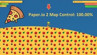 Paper.io 2 [Pizza] Map Control: 100.00%