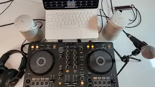 the ultimate portable DJ set up: DDJ FLX4, iPad Pro, Rekordbox and Bose speakers