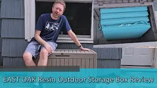 NICE LOOKING OUTDOOR STORAGE - EAST OAK Resin Outdoor Storage Box Review