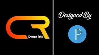 এরকম লোগো তৈরি মোবাইলে । How to create a CR Letter logo for Youtube in Pixellab in Android Mobile