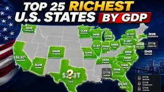 Richest U S  States by GDP Data comparison USA Data State-by-state GDP comparison