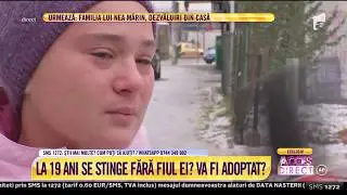 Are 19 ani şi plânge de dorul băieţelului ei de doi anişori! Mămica-fetiță spune că nu mai are nimic