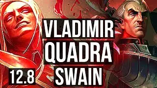 VLADIMIR vs SWAIN (MID) | Quadra, 1.4M mastery, 400+ games | NA Master | 12.8