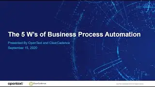 ClearCadence talks BPA with OpenText