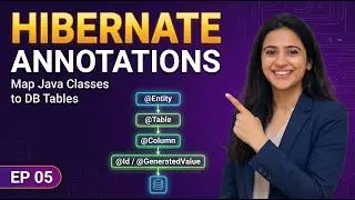 Hibernate Annotations | @Entity, @Id, @Column, @GeneratedValue | Hibernate Tutorial #5