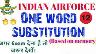 One word substitution 12 for Airforce & Navy