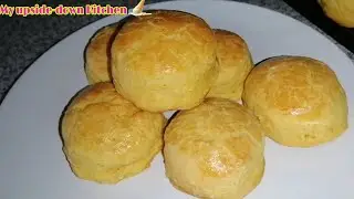 How to make custard powder scones | Amasi custard powder scones recipe