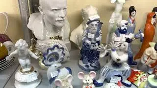 БАРАХОЛКА. УЛИЦА ЛЕНИНА. ВИНТАЖНЫЙ МАГАЗИН. МНОГО ВЕЩЕЙ УШЕДШЕЙ ЭПОХИ.
