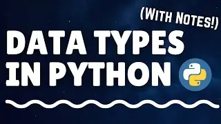 Data Types In python With Notes | Techie Programmer