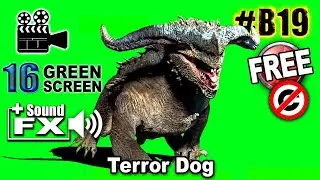 Terror Dog Green Screen 3D