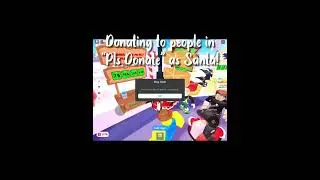 Donating to people in Roblox “Pls Donate” as Santa! | Roblox Trend