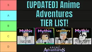 [OUTDATED] The ULTIMATE Anime Adventures TIER LIST! [VERSION 1]