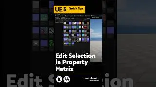 UE QuickTip | Edit Selection in Property Matrix | Adjust multiple assets at once!