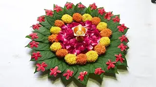 Arti Thali Decoration Ideas Simple With Flower | Aarti Thali | Karwa Chauth Special