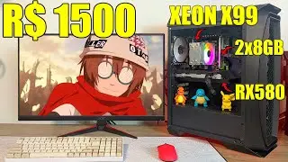 PC Gamer XEON BARATO para RODAR TUDO - Teste em VÁRIOS JOGOS