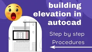 how to draw building front elevation
