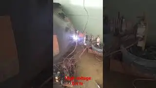 crt tv high voltage spark 1110v human death voltage