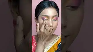 Self Haldi Bridal Colorfull Eye Makeup #shorts #selfbridalmakeup #youtubeshorts