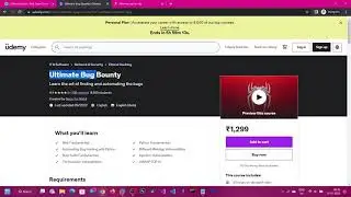 FREE COUPON to my Ultimate Bug Bounty on #udemy
