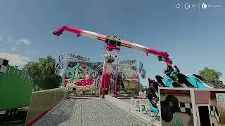 FS19 Funfair Build Up Oranget Part 2 On Edited Map
