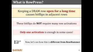 RowPress: Amplifying Read Disturbance in Modern DRAM Chips | ISCA 2023