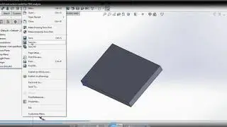 Surface and solid modelling by Solid works for FEM analysis