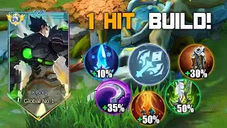X-BORG NEW PERFECT BUILD & EMBLEM FOR ONE SHOT 2023 😱!! GAMEPLAY TOP 1 GLOBAL X-BORG || MLBB 🔥