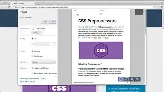 CSS Foundations : Print Style Sheets