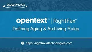 RightFax Groups – Defining Aging & Archiving Rules