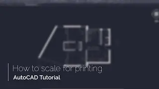 How to scale for printing | AutoCAD 2025 Tutorial