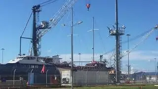 Порт Имеритинский. Ремзона и краны. Готовимся к подъему