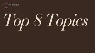 Best 8 topics for speech in English | presentations | School, college and university | 2024